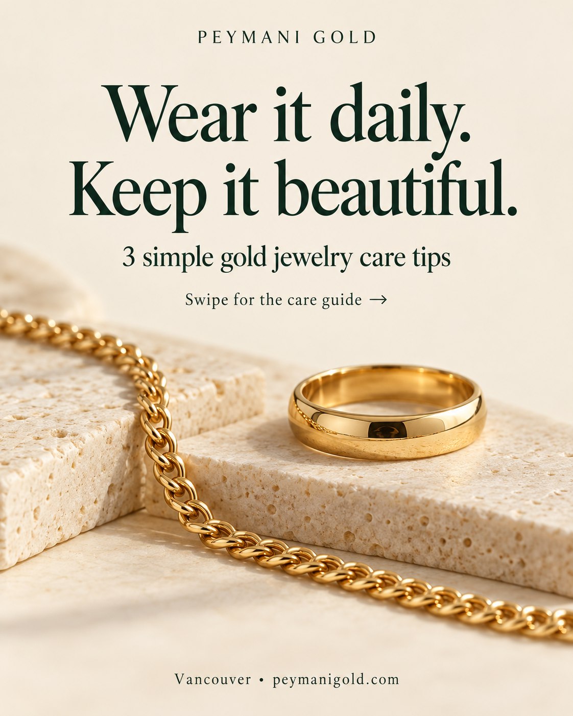 How to Care for Gold Jewelry: Cleaning, Storage & Everyday Tips