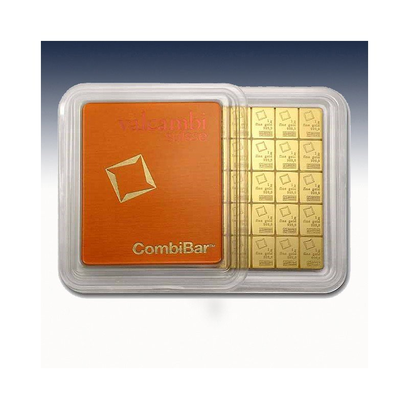 50gr 99.99 % pure Valcambi CombiBar