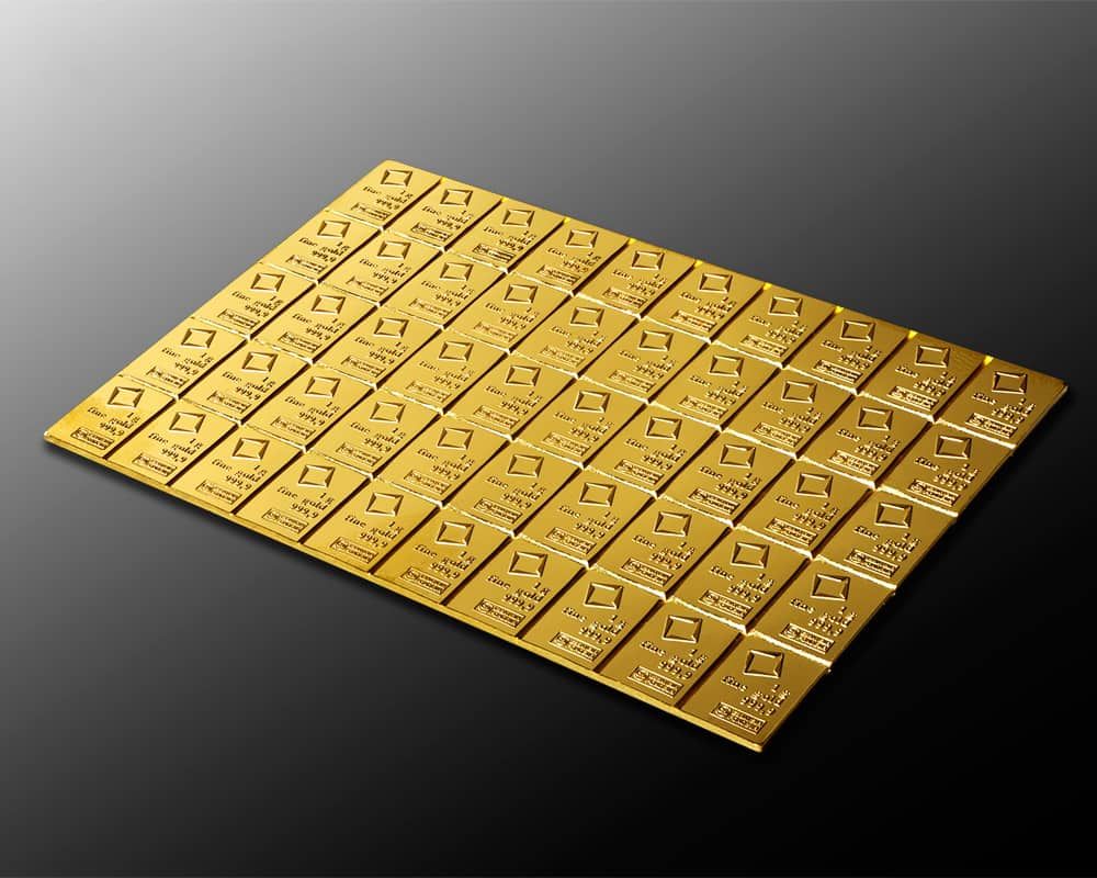 50gr 99.99 % pure Valcambi CombiBar