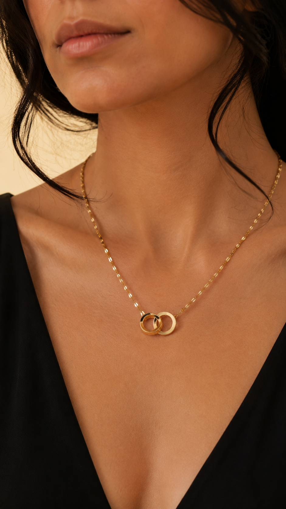 18K Solid Gold Minimal Necklace
