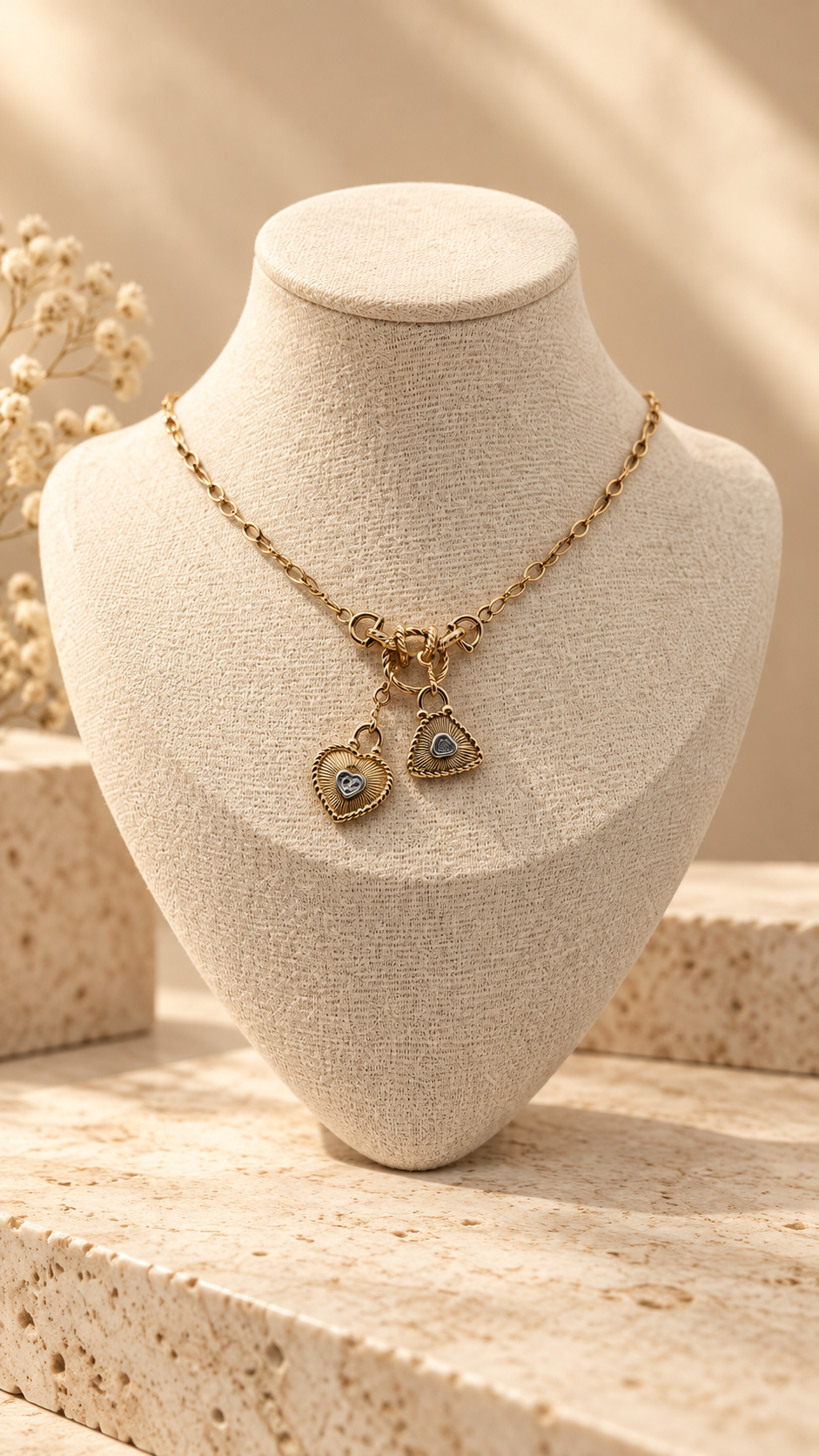 18K solid Gold Necklace (Charm)