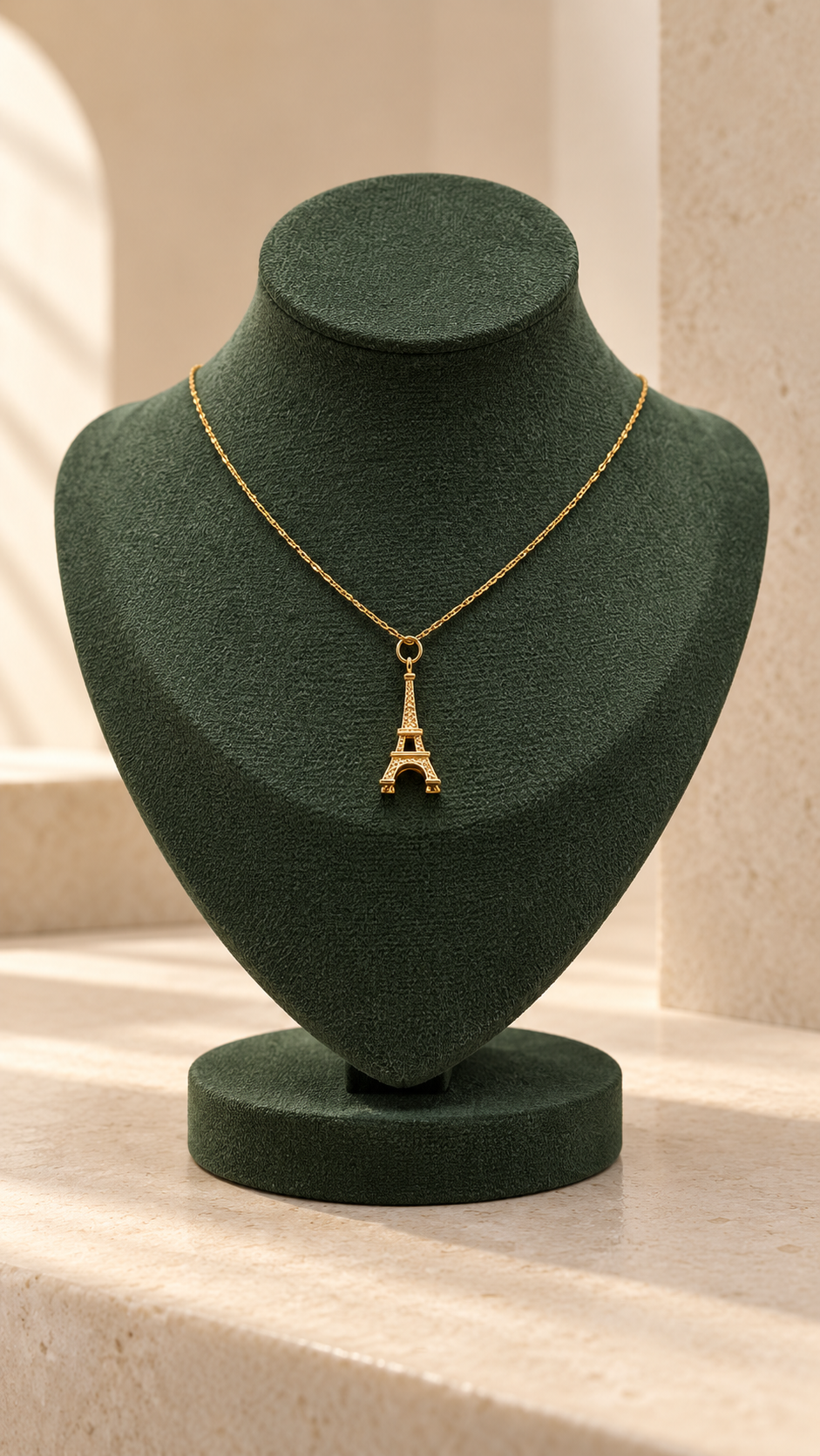 18K Solid Gold Necklace(Paris)