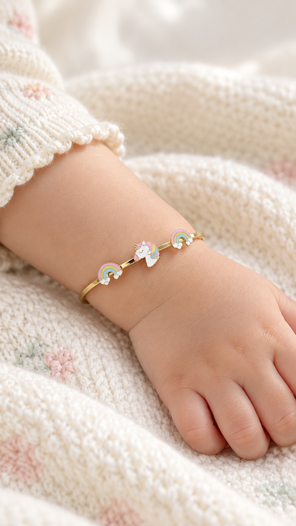 18K Solid Gold Bangel(Kids)
