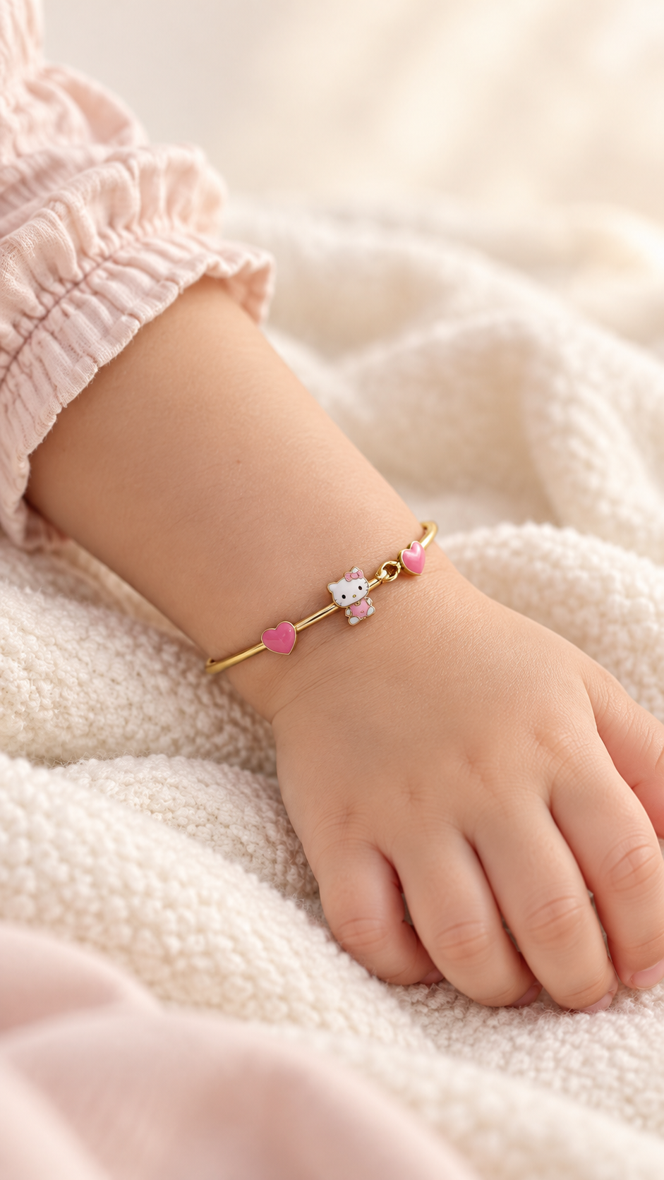 18K Solid Gold Bangel(Kids)