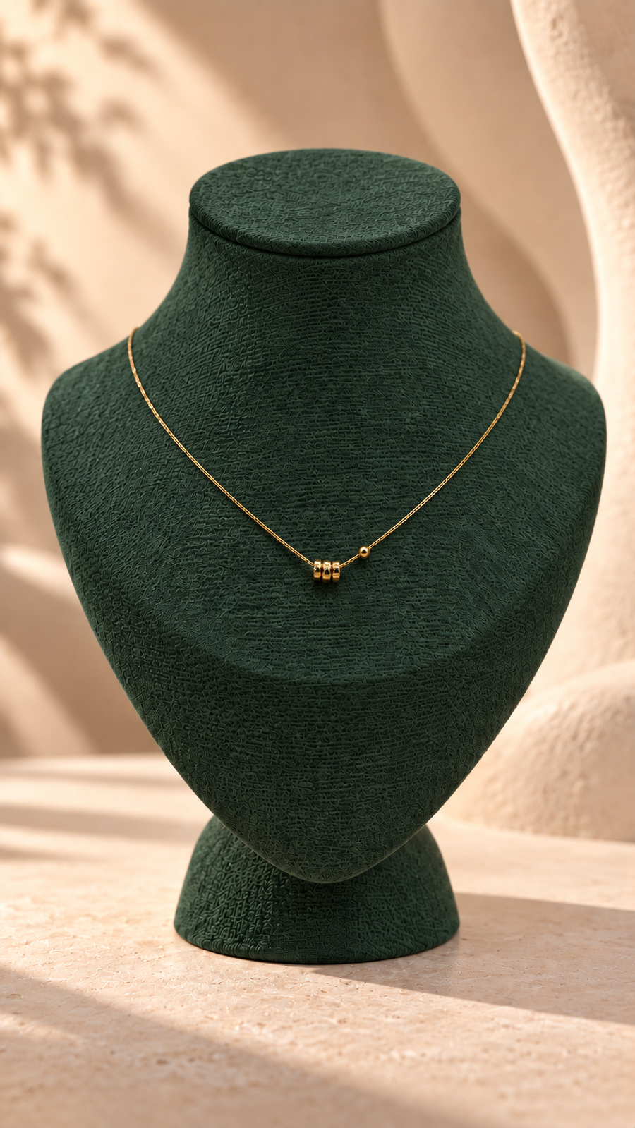 18K Solid Gold Minimal Necklaces