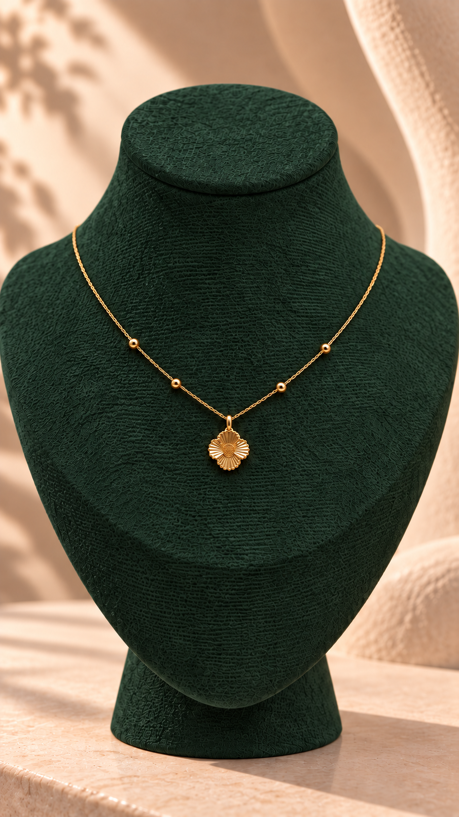 18K Solid Gold Minimal Necklace