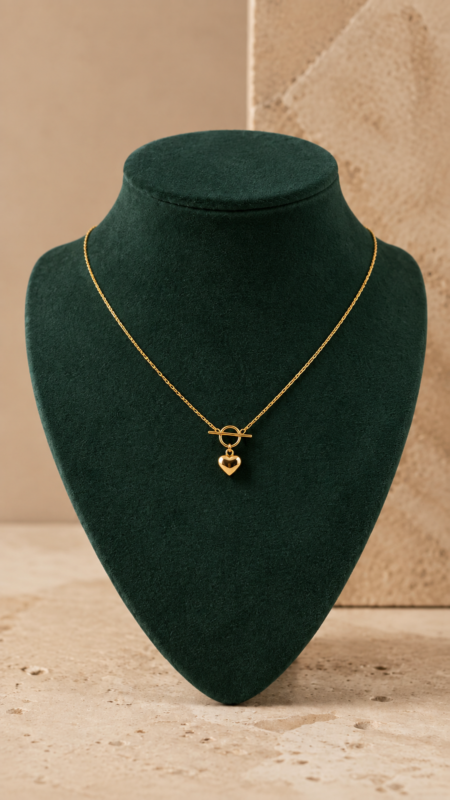 18K Solid Gold Minimal Necklace
