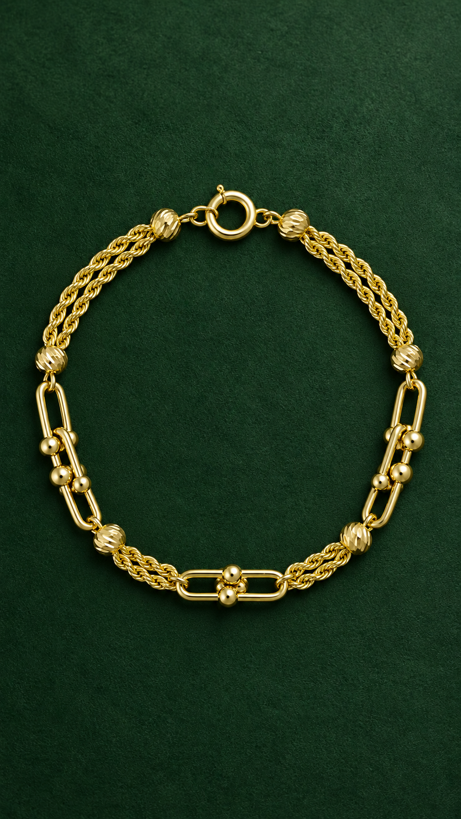 18K Solid Gold Bracelet No