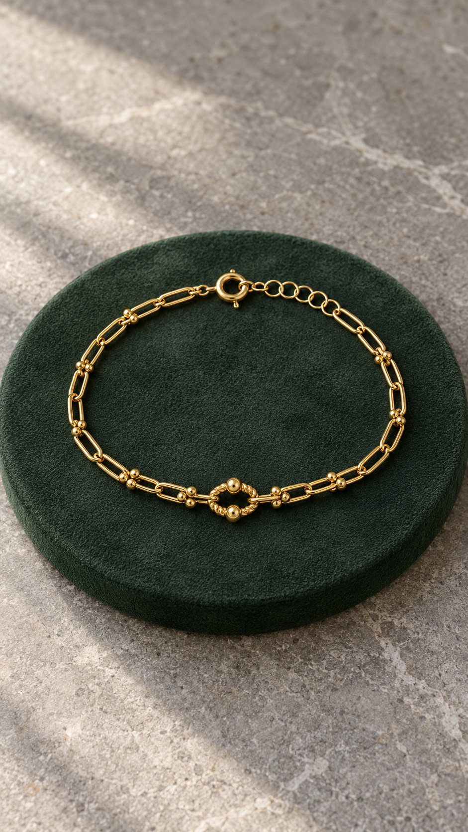 18K gold Tina bracelet, bold, 18 cm