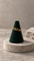 18K gold Tina ring, US size 7.5