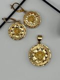 Earrings and pendent  weight 6.2 gr
