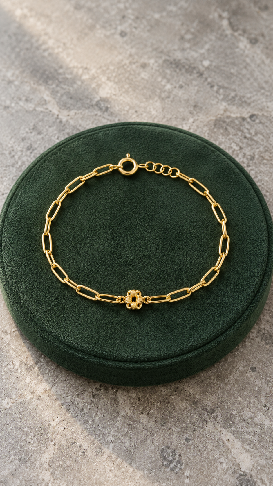 18K gold ball bracelet (گوی), 18 cm