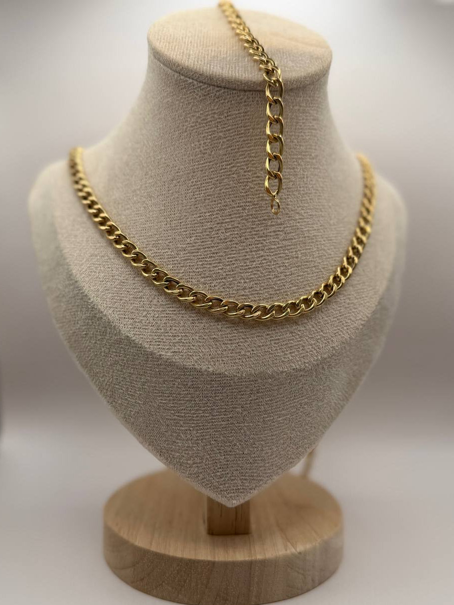 18K Pure Gold Necklace and Bracelet set 14.8gr